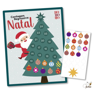 Calendário Contagem Regressiva Natal