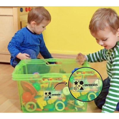 Etiquetas Organizadoras de Brinquedos