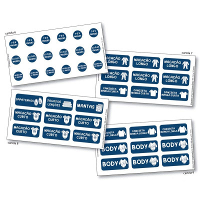 Etiquetas Closet Infantil